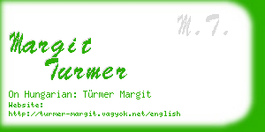 margit turmer business card